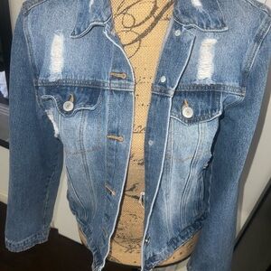Love Tree Denim Jean Jacket Size Large